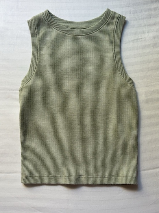 Hollister Tops - Hollister Waffle Knit Tank Top - Sage Green